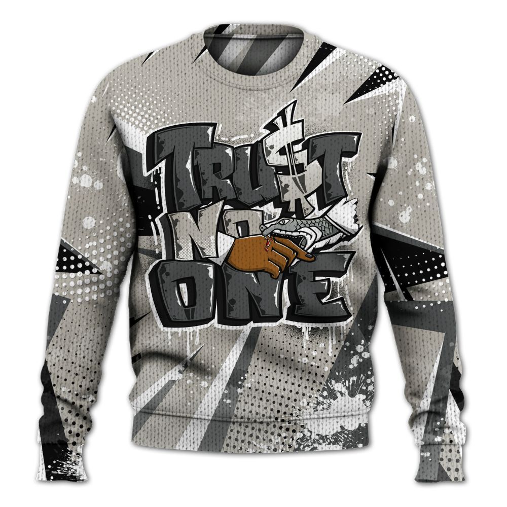 Knitted Sweater To Match Dunk Low Appears Oreo - Poly Trust No One Dripping