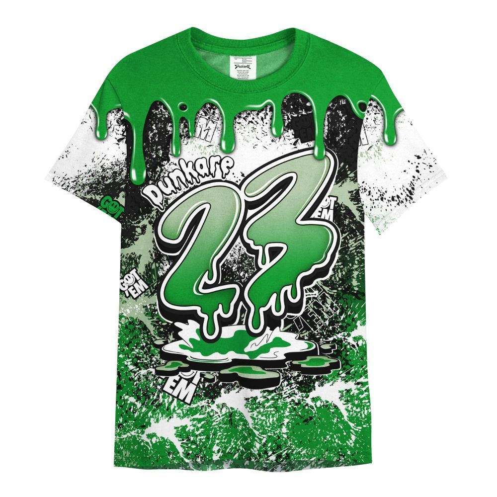 Shirt To Match Green Spark CJ1 T-Rex - Dripping 23 Drip All Over Print