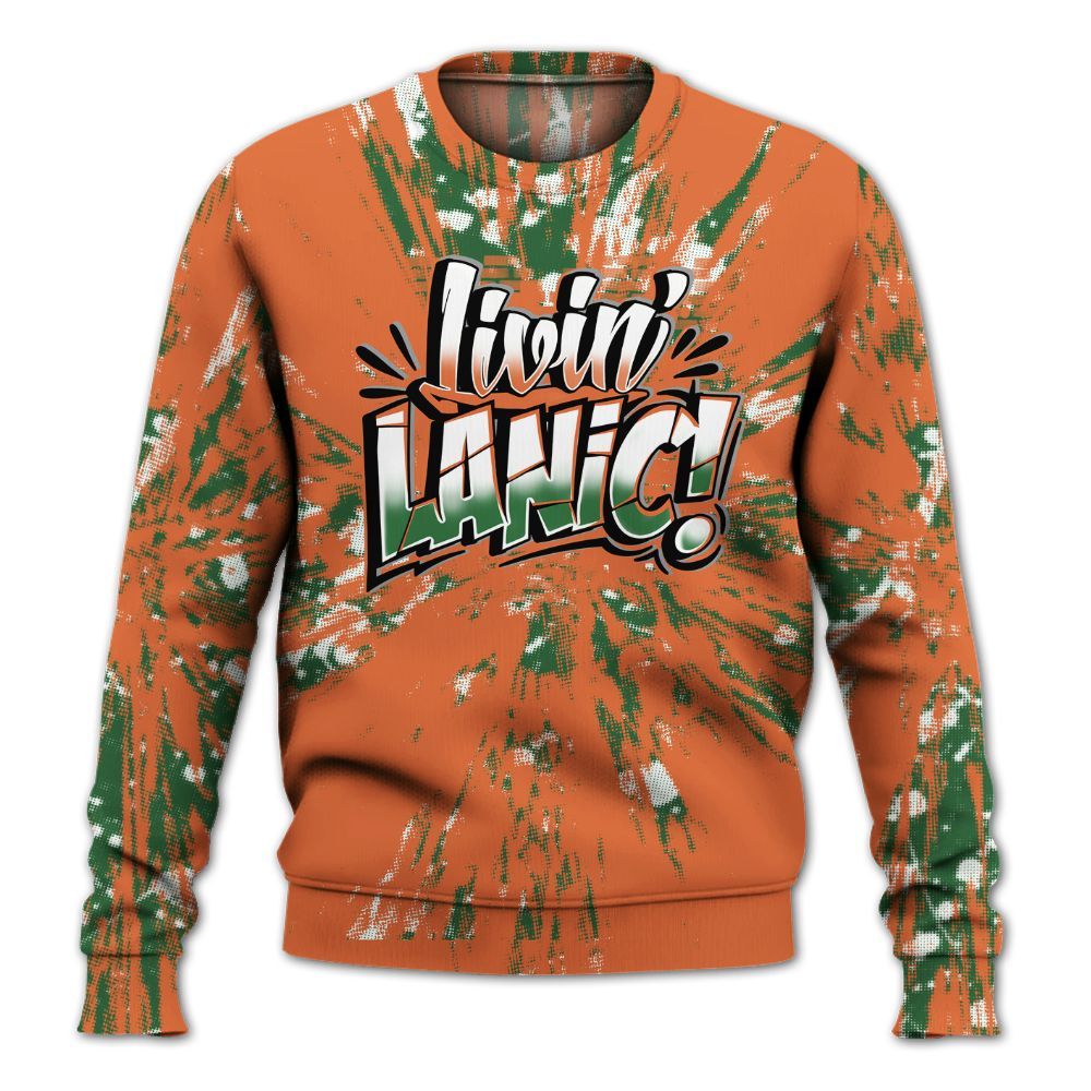 Sweatshirt To Match Low Miami 5s - Living Large Graphic Luxury All Over Print