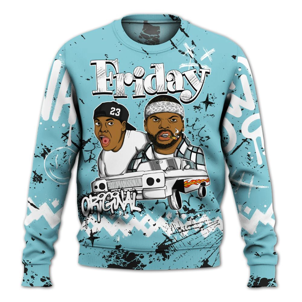 Sweatshirt To Match Low Legend Blue 11s - Friday Sneaker Crayon All Over Print