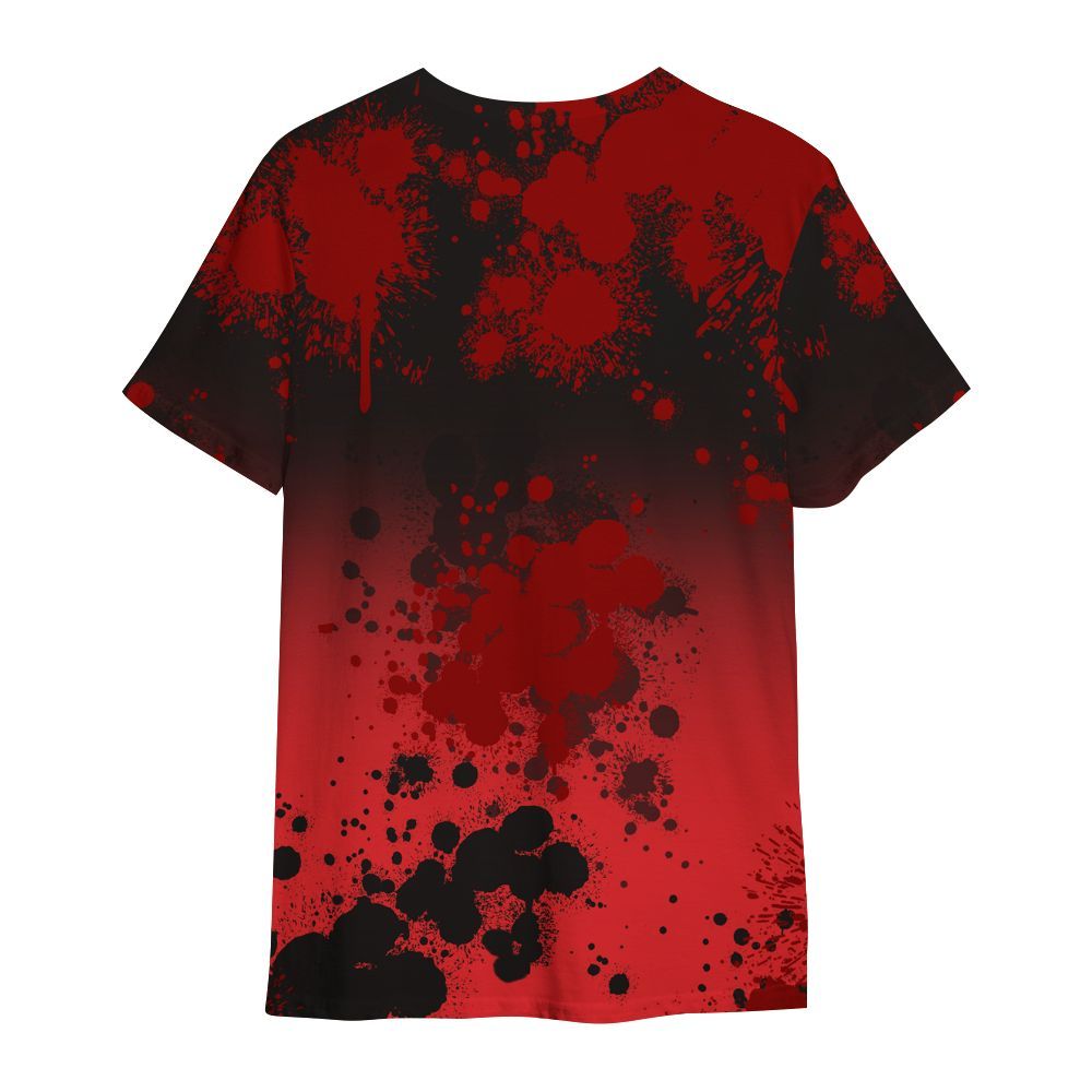 Shirt To Match Chile Red 9s - God Blessed Ink Drip All Over Print