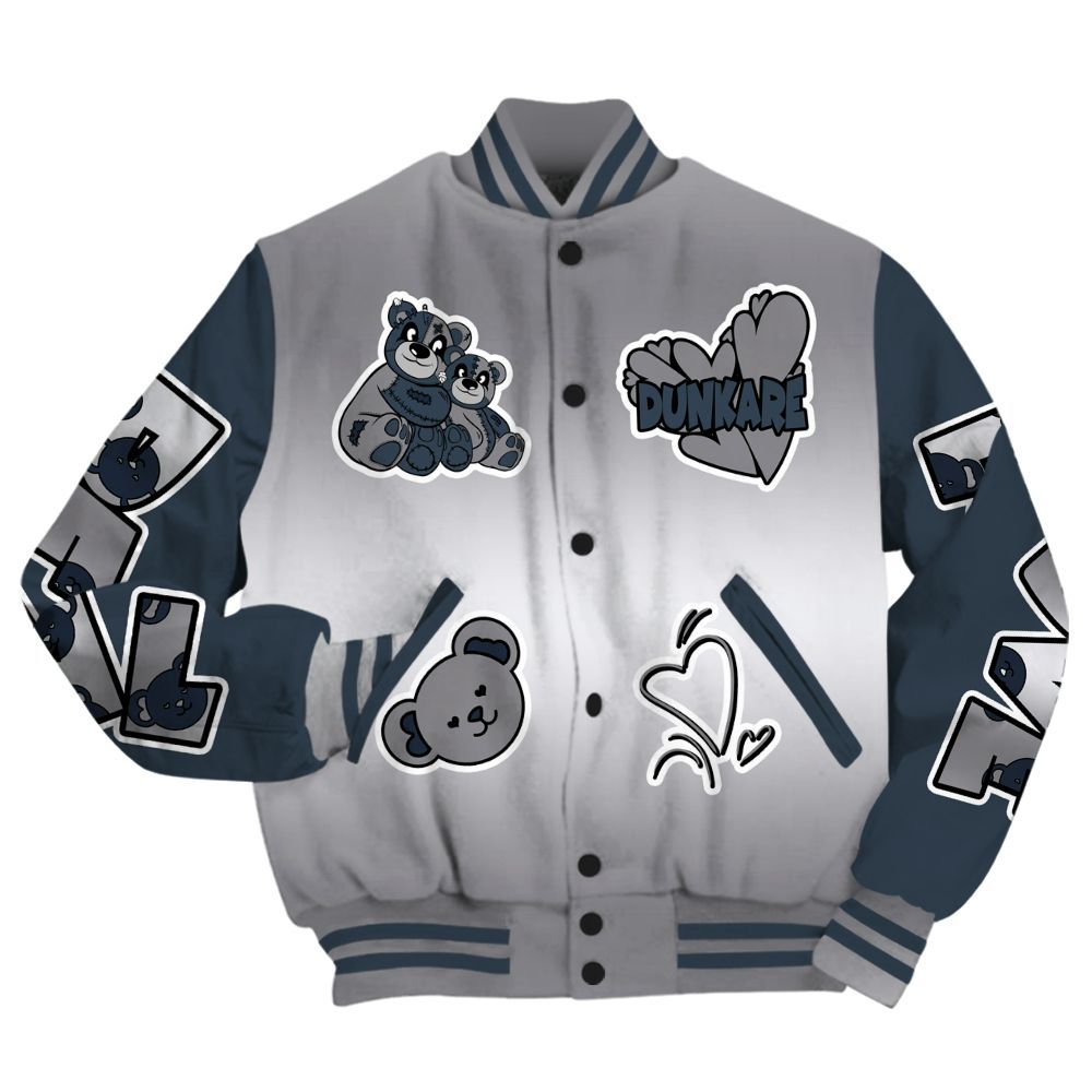Varsity Jacket To Match Air Max 1 Jacquemus Blue - Sincere Fondness Bear All Over Print