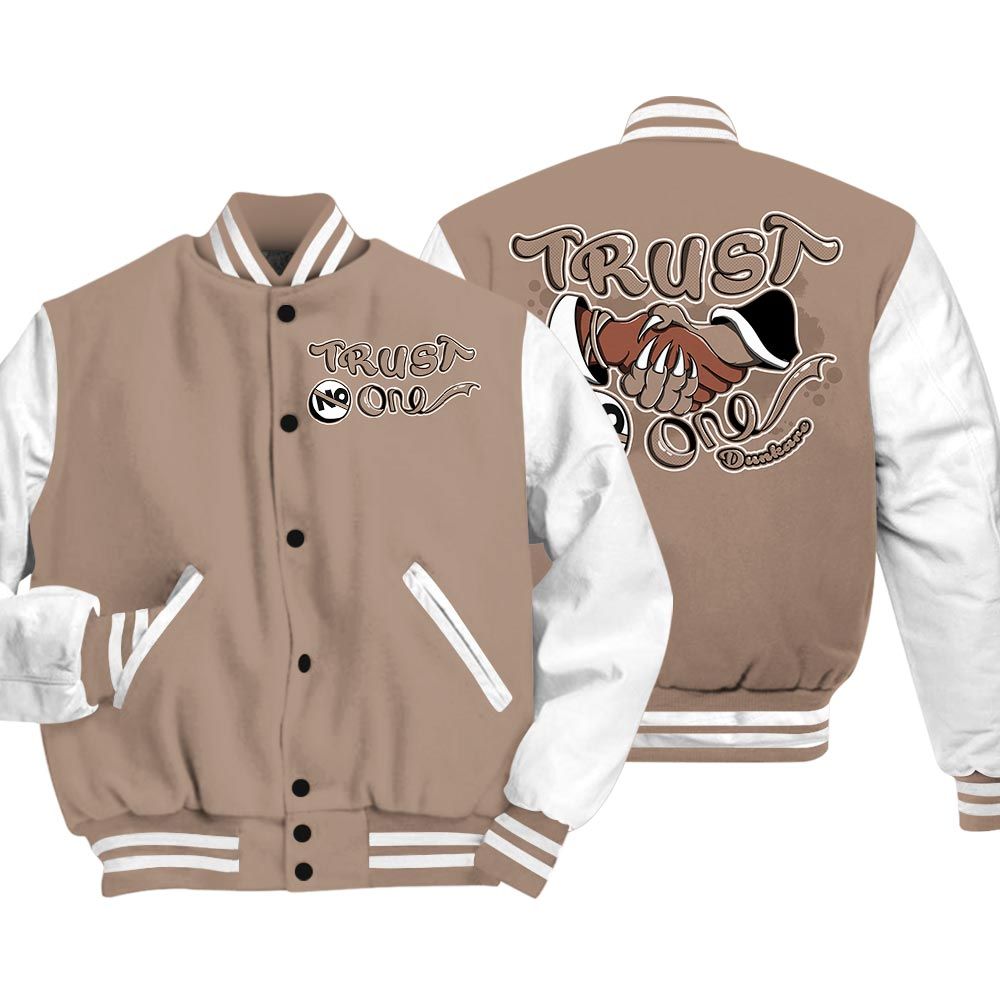 Varsity Jacket To Match OG Latte 1s - Devil Trust No One Varsity Jacket Outfit 0905 LGH