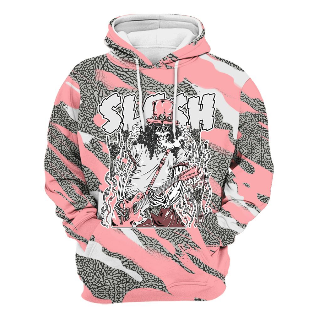Hoodie To Match Retro Wings 3s - Slash Skeleton Colored All Over Print