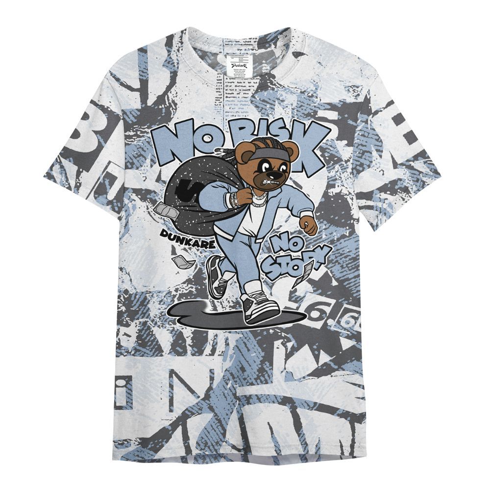 Shirt To Match Reverse Black White 6s - Certain Bear Abstract Graffiti All Over Print