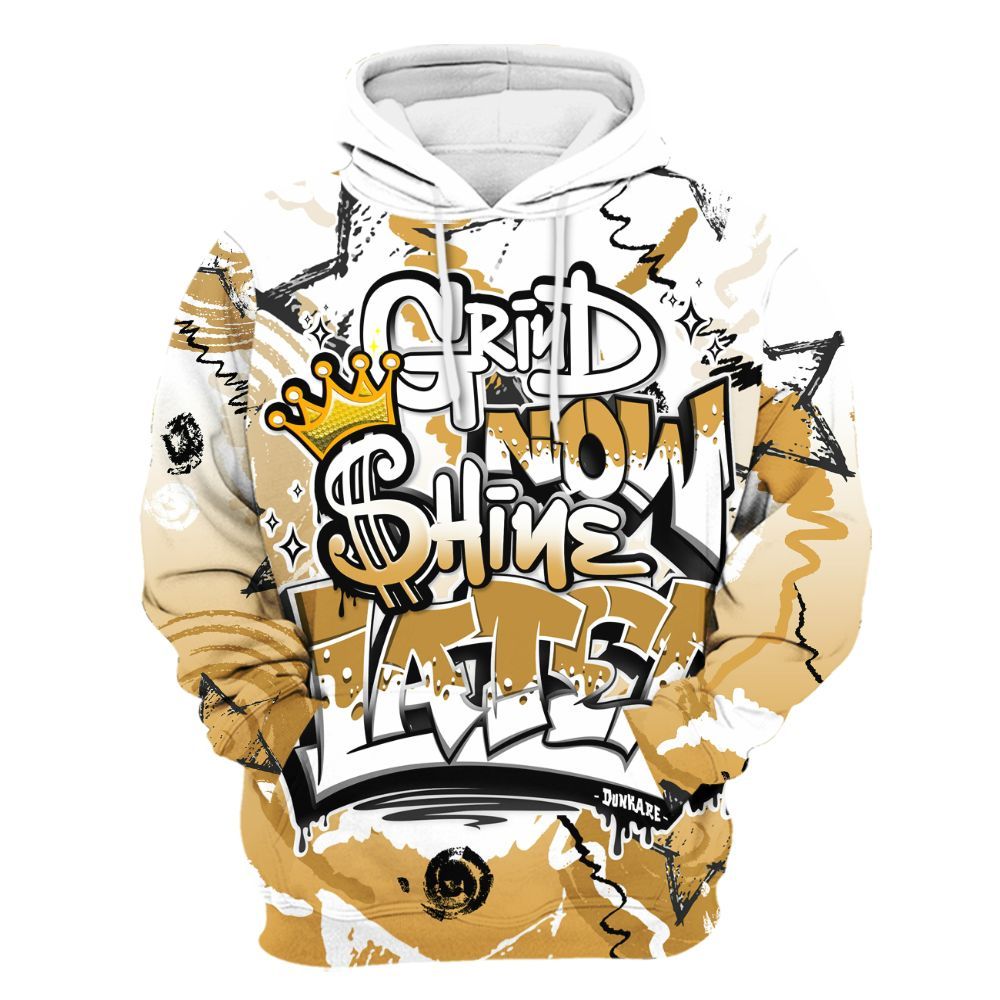 Hoodie To Match Low OG Rookie Of The Year 1s - Grind Shine Later Drip All Over Print