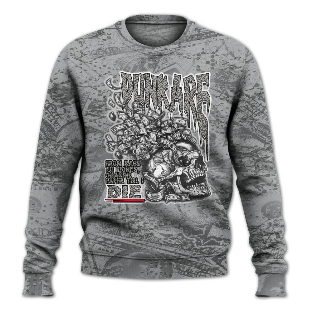 Sweatshirt To Match Sweatshirt To Match Black Cement 3s - From Rags To Riches All Over Print