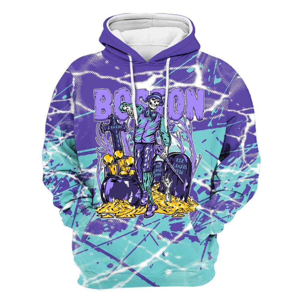 Hoodie To Match Low Hornets 1s - Goldrush Skeleton Profound All Over Print
