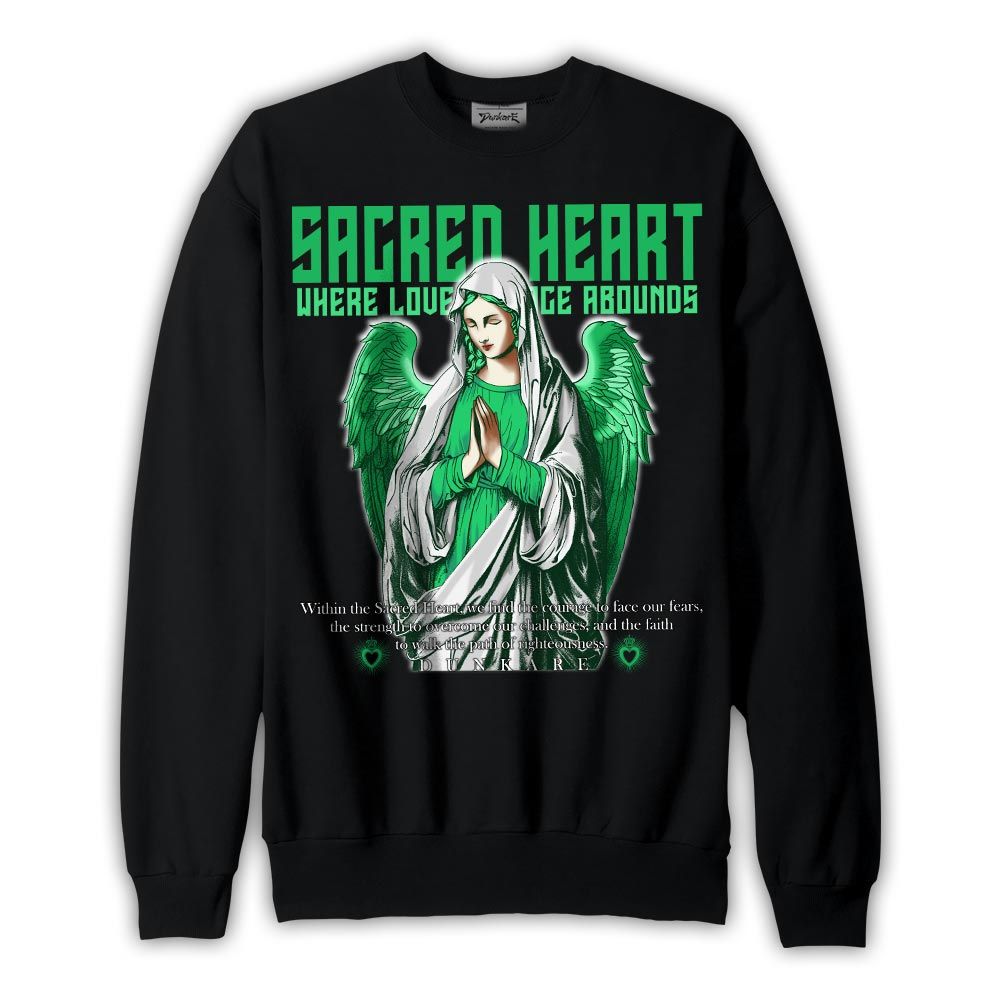 Sweatshirt To match Sweatshirt Love's Grace, 3 Green Glow Sweatshirt, To Match Sneaker Black Green Glow 3s, Sweatshirt NCMD