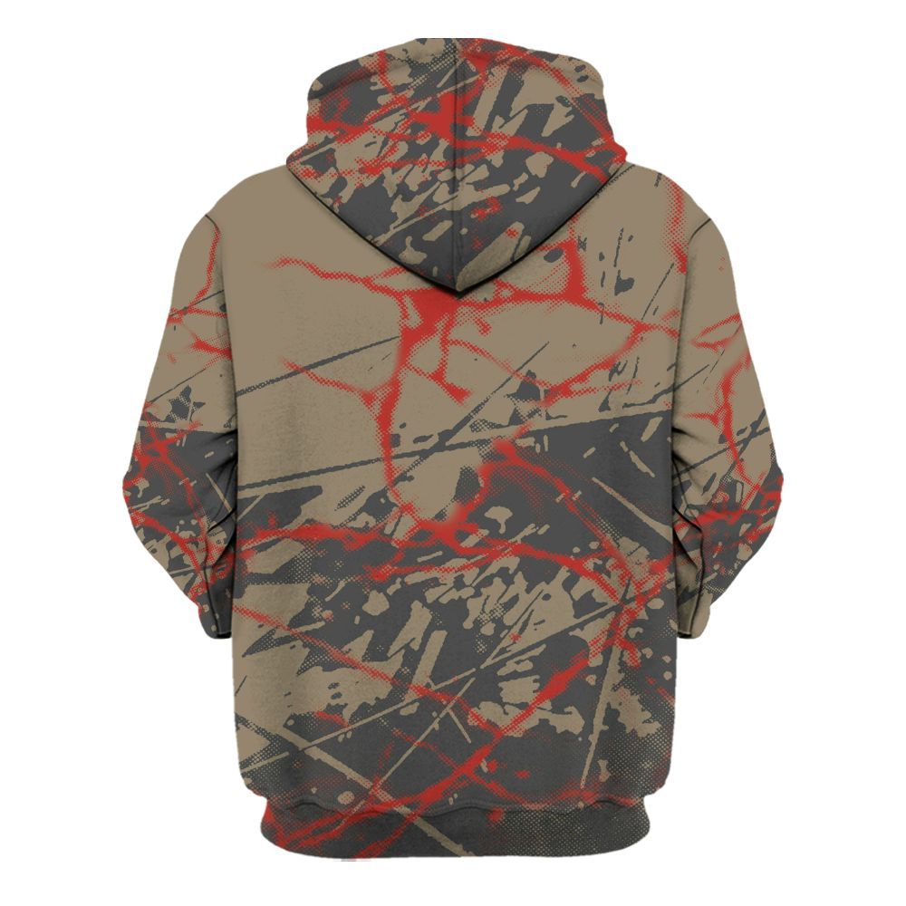 Hoodie To Match Olive 9s - Apocalypse Skeleton Profound All Over Print