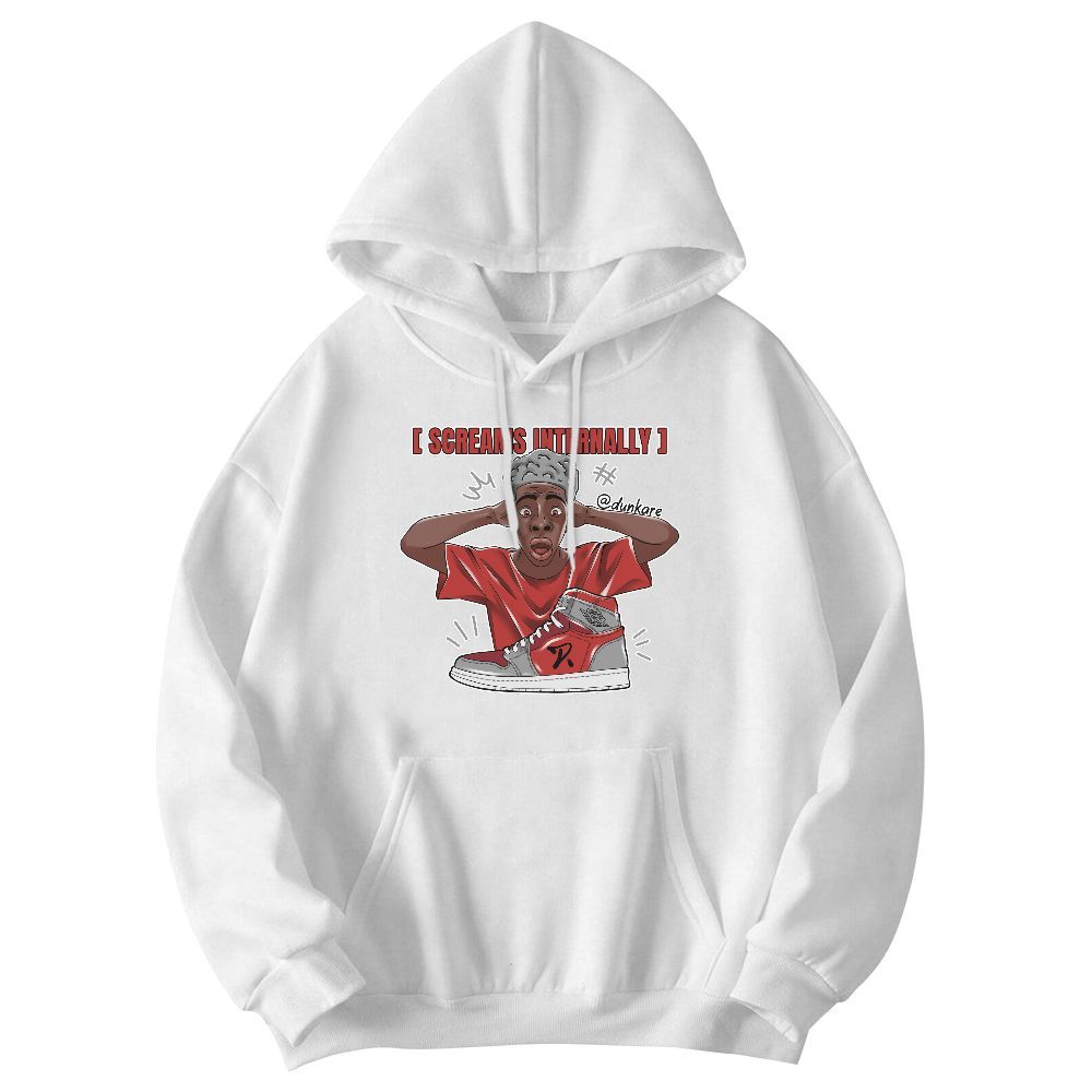 Sweatshirt To Match Bred Reimagined 4s - Scream Internally Graphic