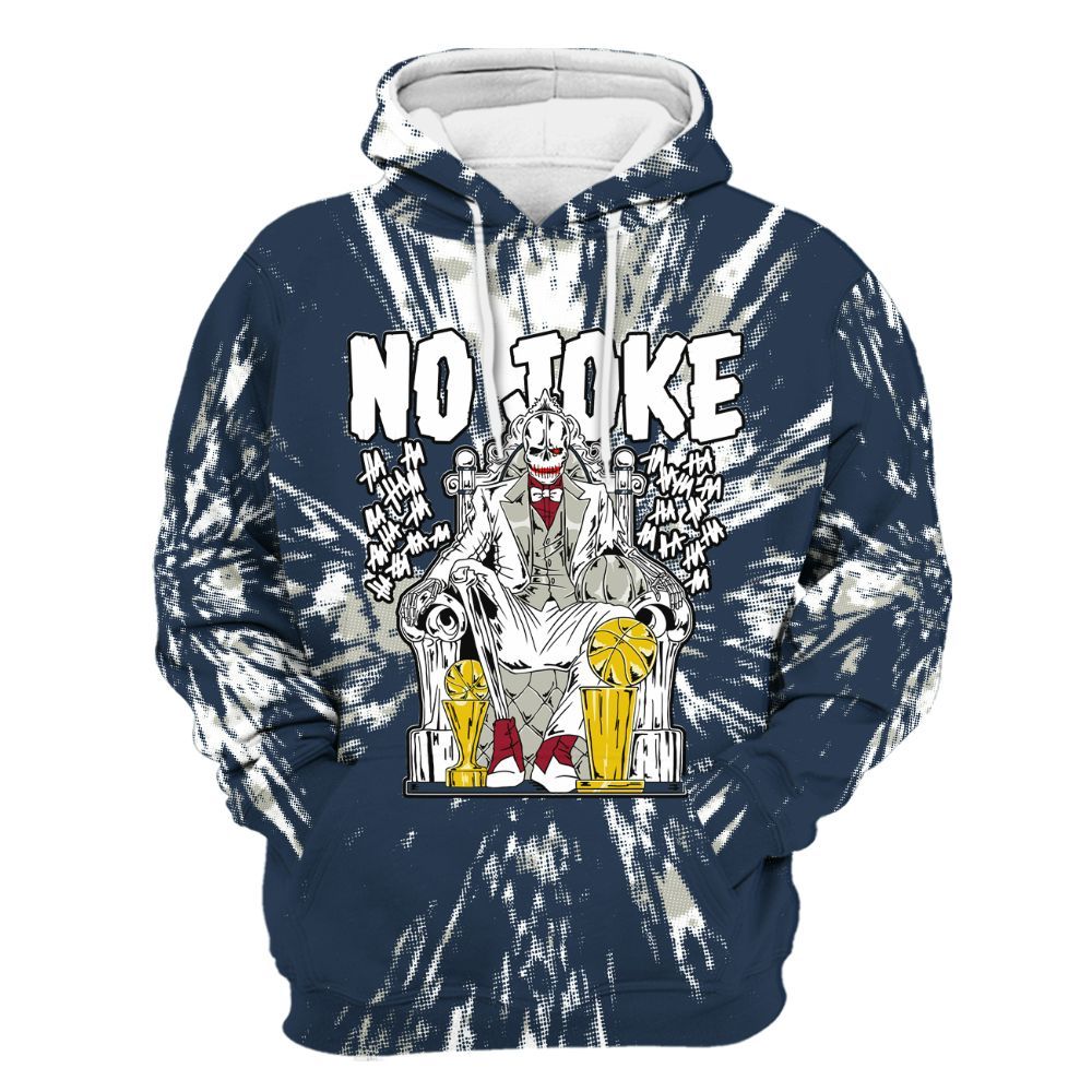Hoodie To Match White Midnight Navy 6s - Ain't Joke Skeleton Luxury All Over Print