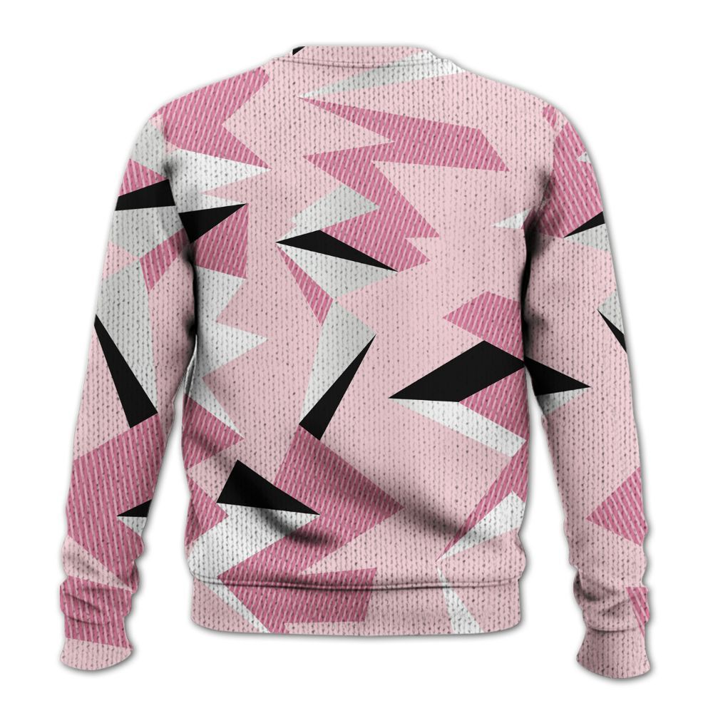 Sweater To Match GS Pearl Pink 12s Shirt, Geometric Camouflage Pattern Graphic