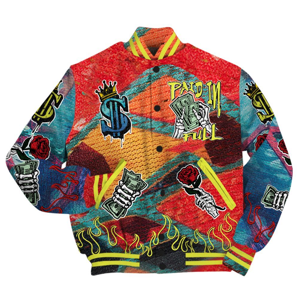 Varsity Jacket To Match Kobe 8 What The - Fire Everybody Paid In All Over Print