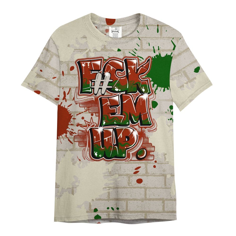 Shirt To Match El Grito 5s - F#ck Em Graphic Brick Art All Over Print