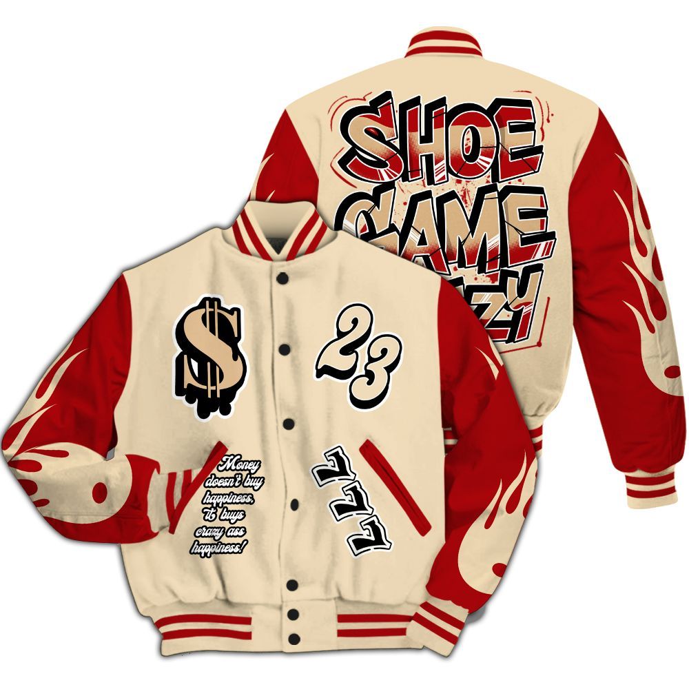 Varsity Jacket To Match Dunk Low Strawberry Waffle - Shoe Game Crazy Graphic All Over Print