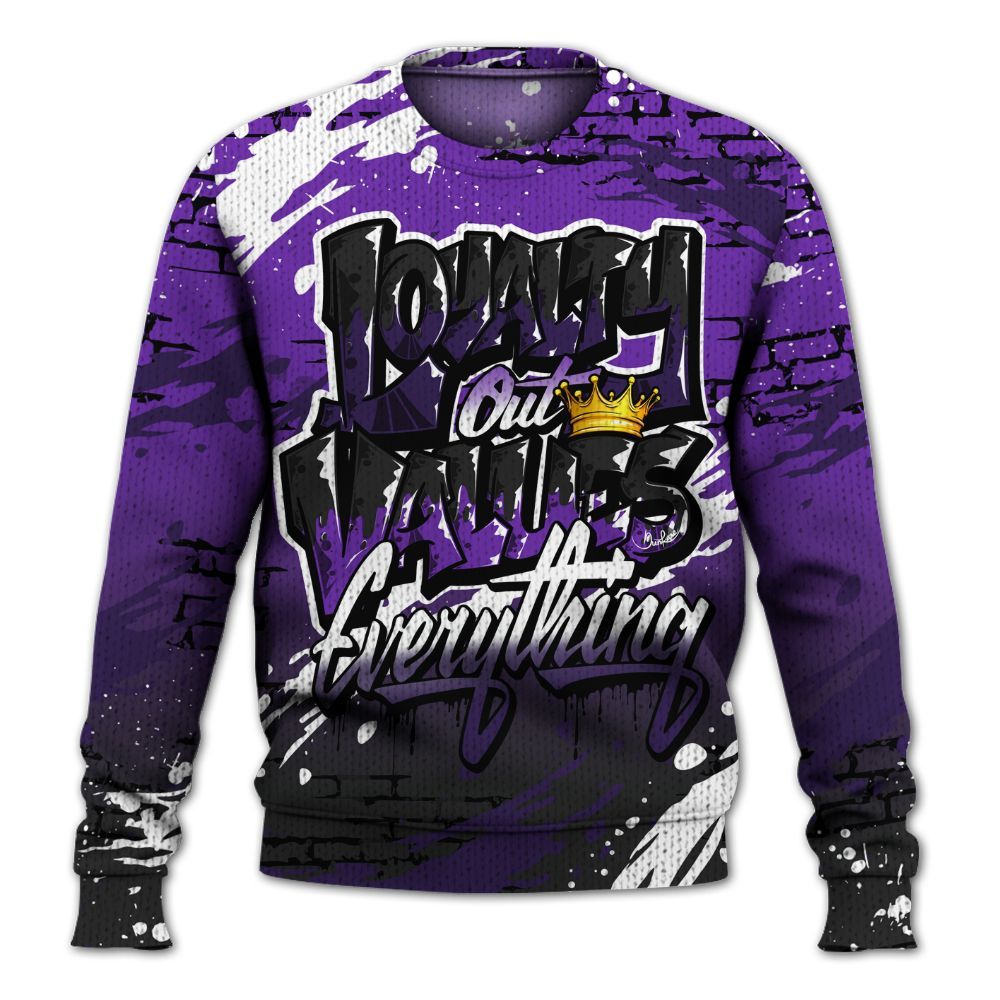 Sweater To Match Kobe 9 Elite Low Moonwalker - Values Of Loyalty Drip Graphic