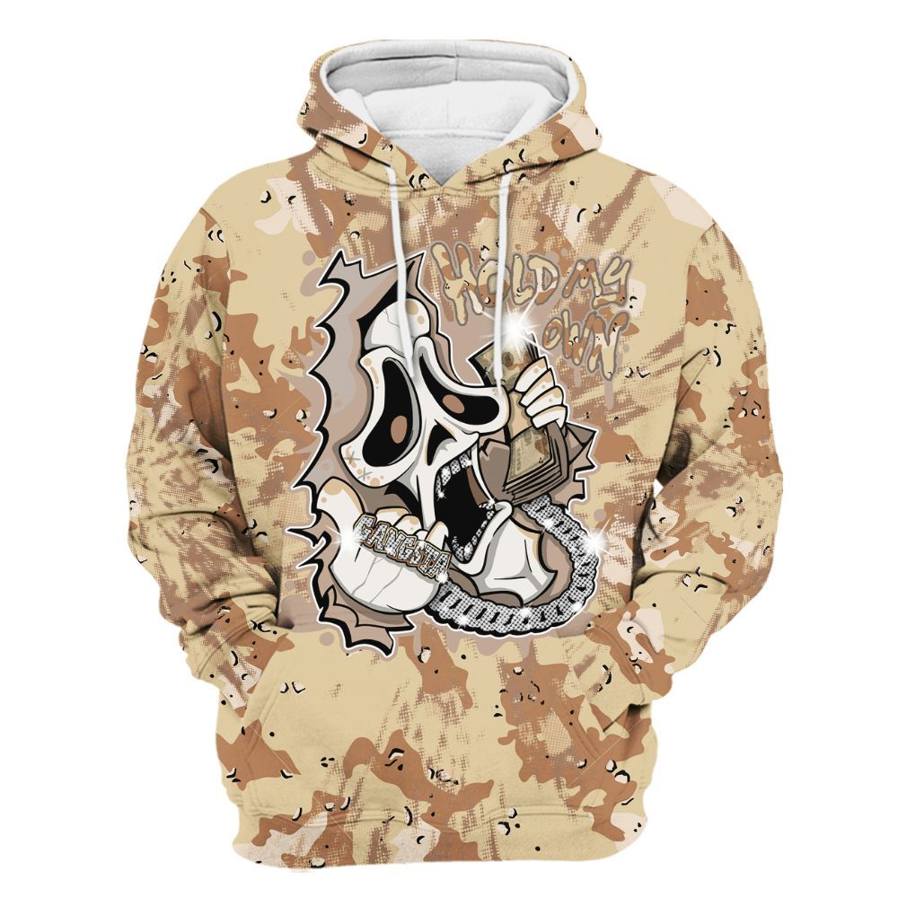 Hoodie To Match Desert Camo 3s - Hold My Own Graphic Halloween All Over Print