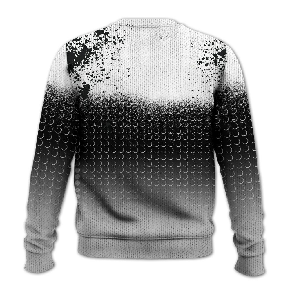 Knitted Sweater To Match Low 85 Metallic Black 1s - Halftone Time Is Money