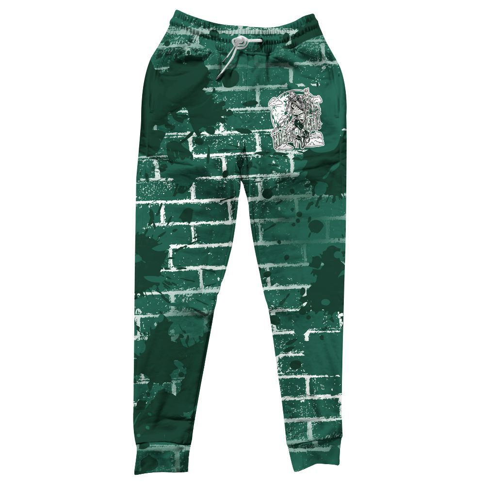 Sweatpant To Match Oxidized Green 4s - Seeya Skeleton Brick All Over Print