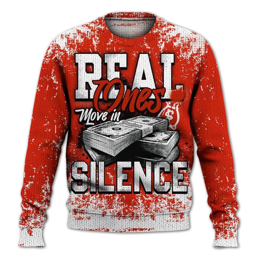 Knitted Sweater To Match Retro Cherry 11s - Move In Silence Money Street Retro