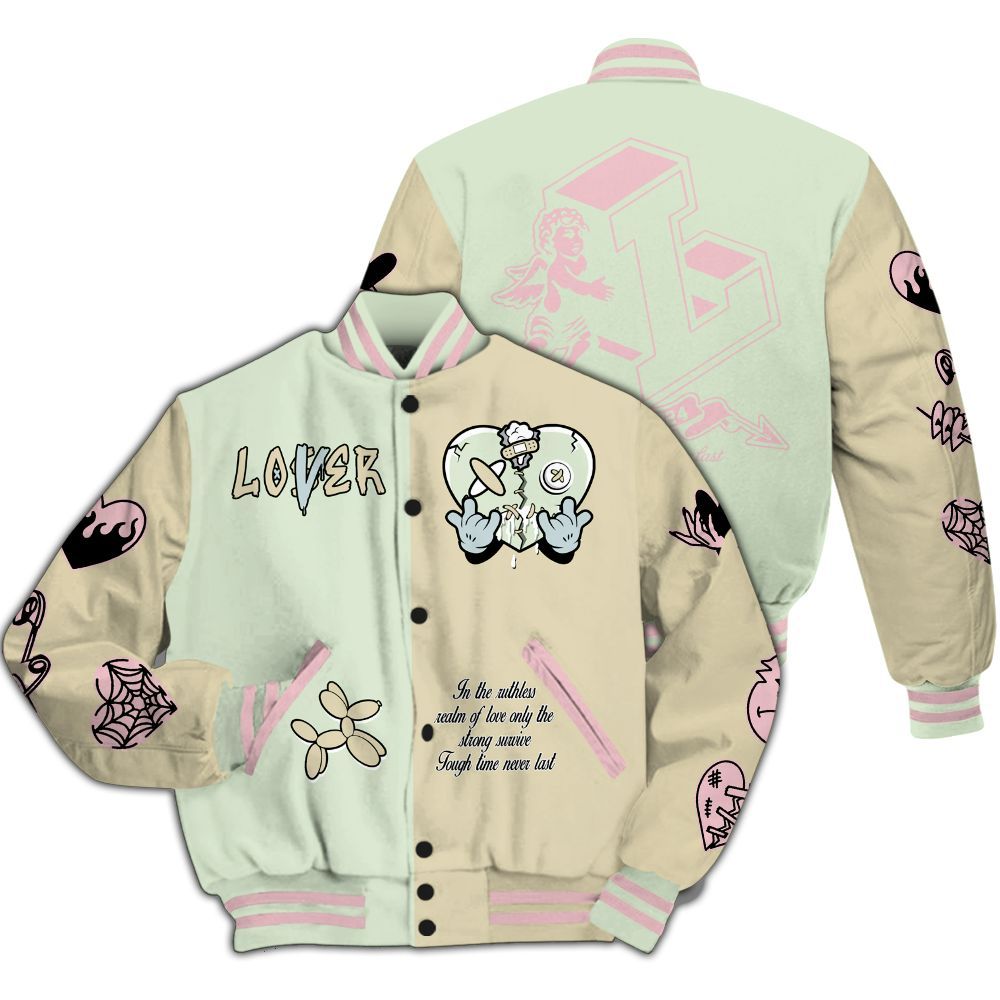 Varsity Jacket To Match Spring Is In The Air 3s - Loser Lover Heart F Ck Love All Over Print