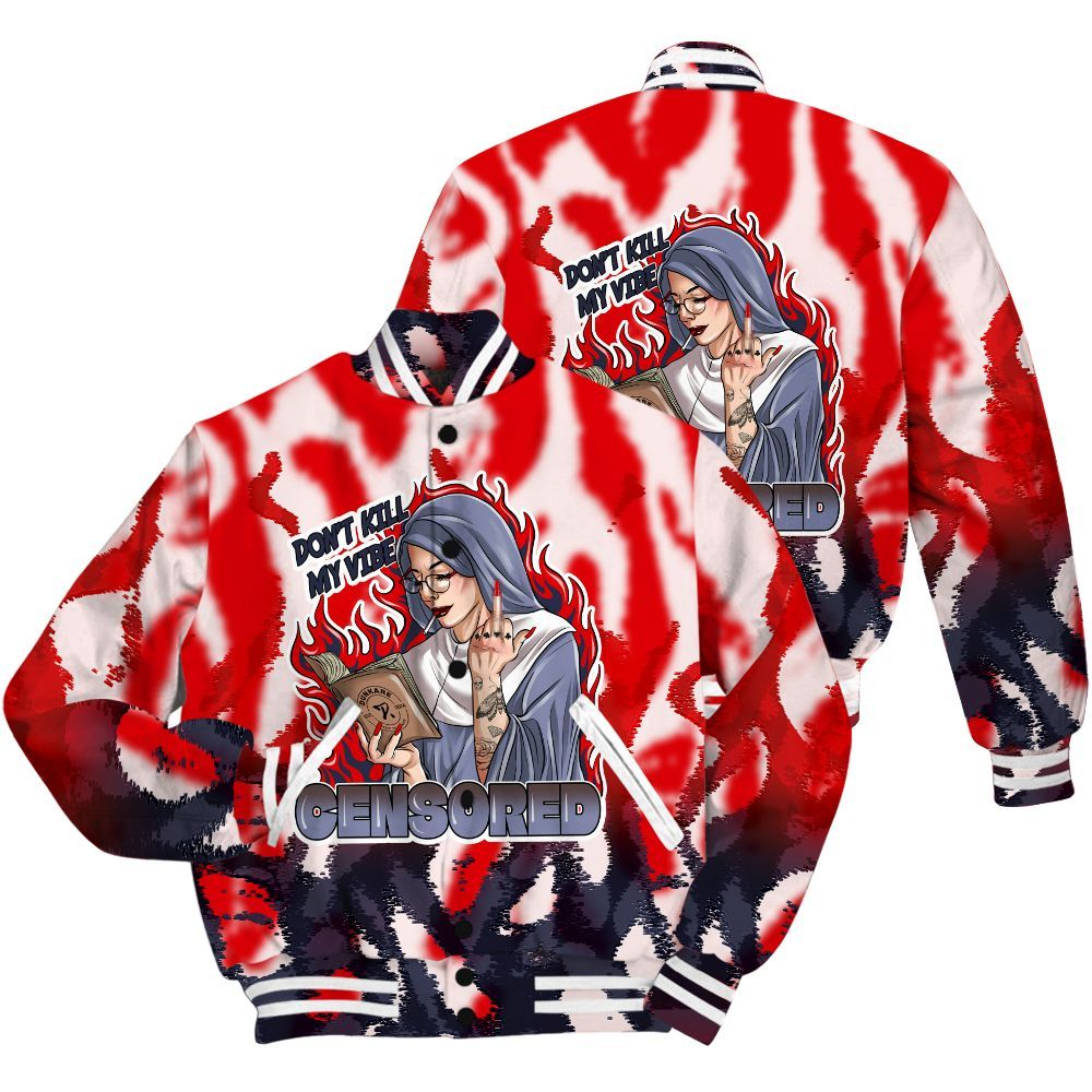 Varsity Jacket To Match Low OG Howard Bison 1s Shirt - Censoredz Burn All Over Print