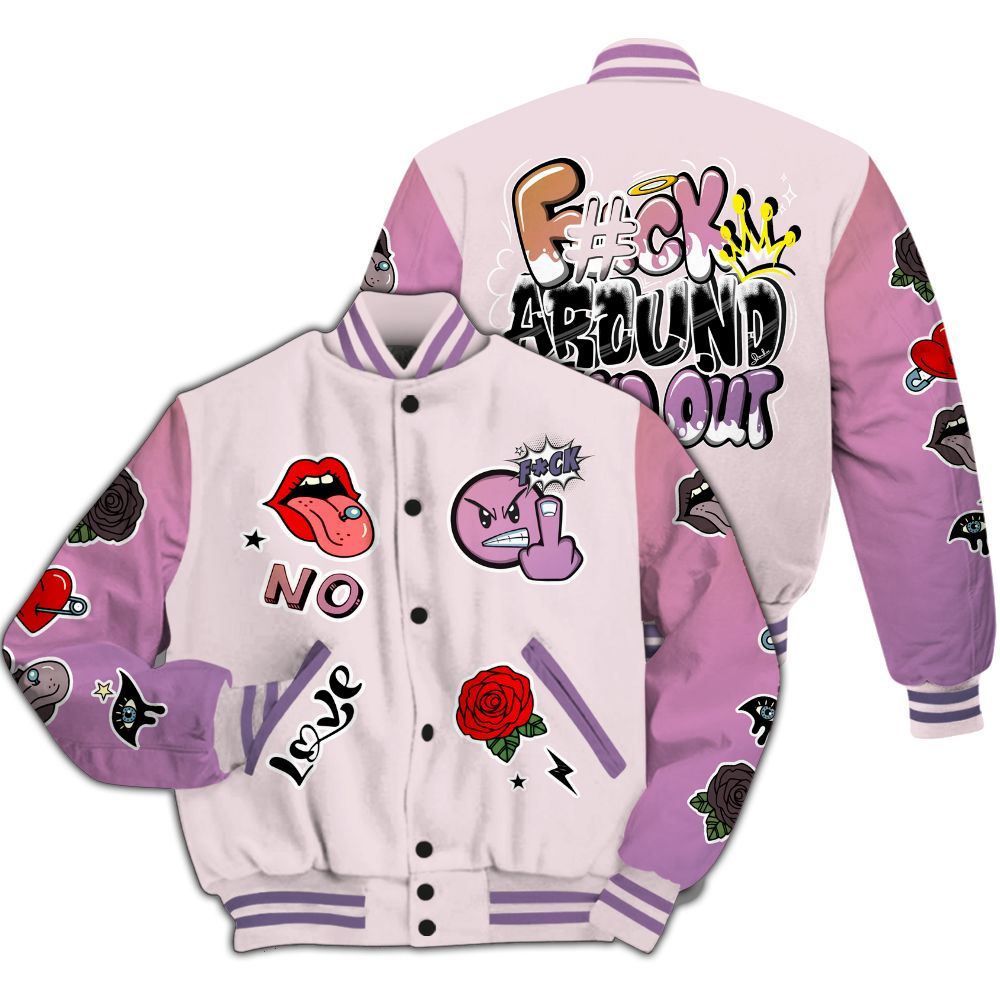 Varsity Jacket To Match Book Sunrise 1s - FK Around Find Out All Over Print