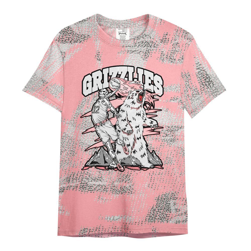 Shirt To Match Retro Wings 3s - Grizzly Bear Skeleton Brown Sugar All Over Print