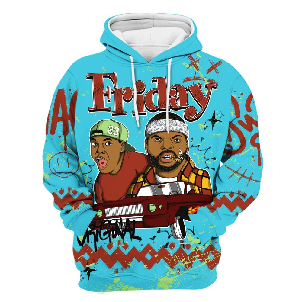 Hoodie To Match SB Dunk Di'Orr Greenwood - Friday Sneaker Crayon All Over Print