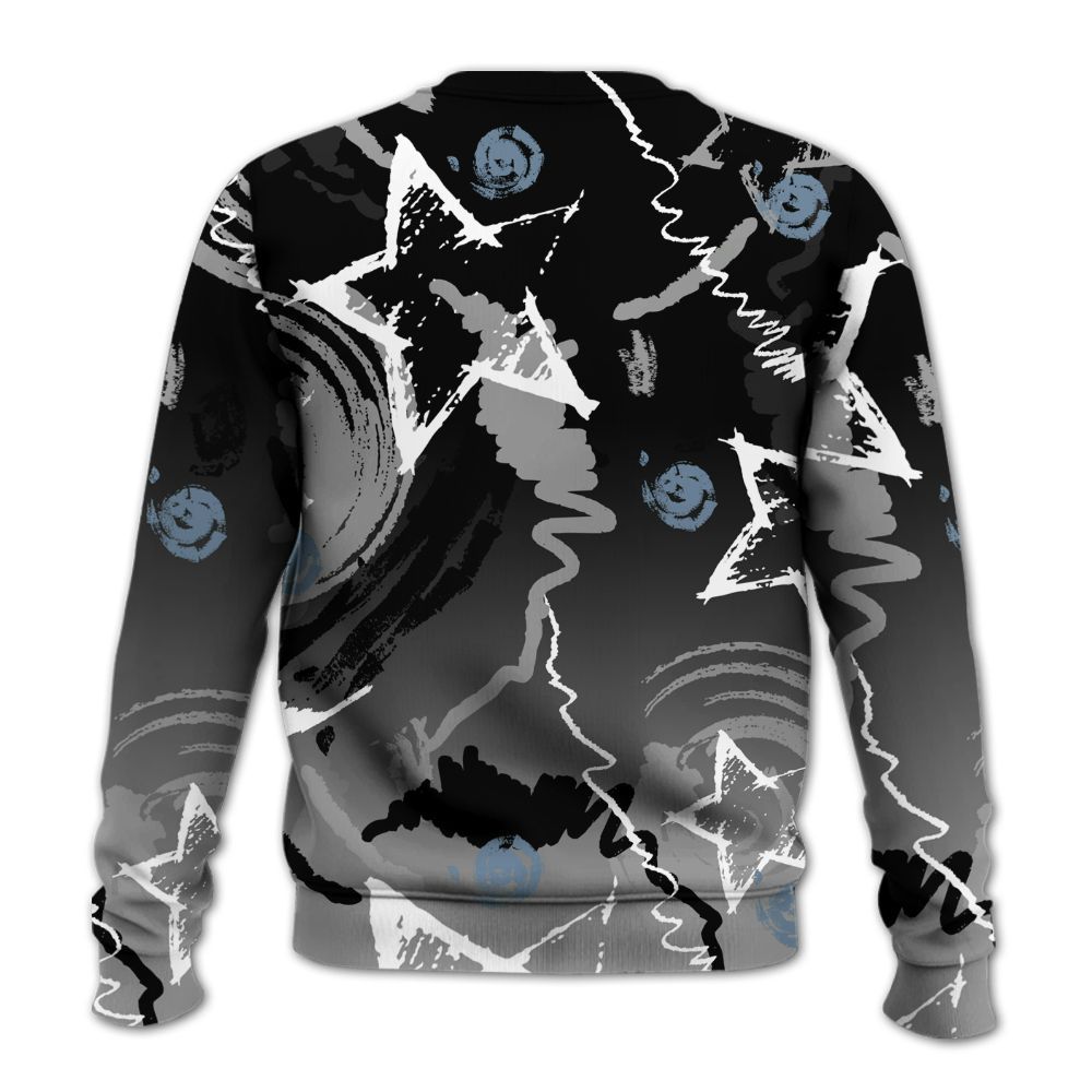 Sweatshirt To Match Black Chrome 6s - Grind Shine Later Drip All Over Print