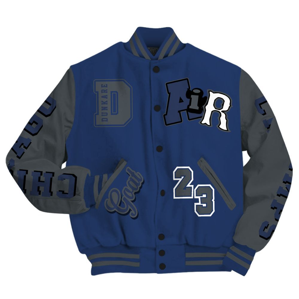 Varsity Jacket To Match Retro Flint 13s - AIR Number 23 GOAT All Over Print