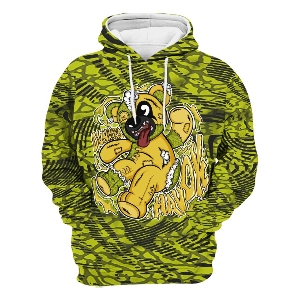 Hoodie To Match Dunk Low QS Halloween Skull - Havok Bear All Over Print
