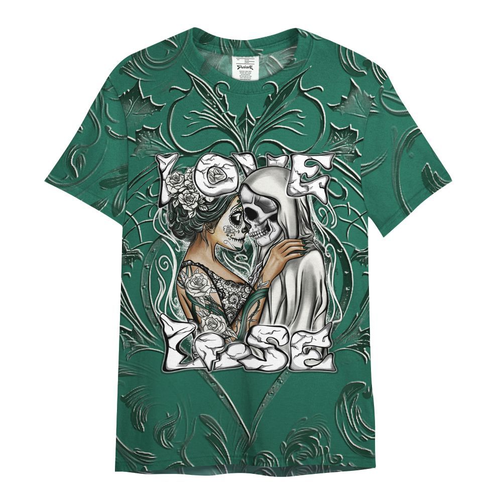 Shirt To Match Oxidized Green 4s - Loves Lose Gothic All Over Print