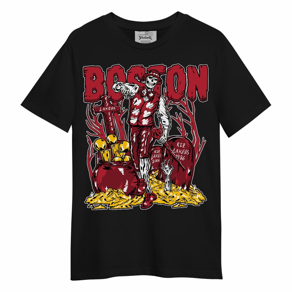 Shirt To Match Red Flint 13s - Goldrush Skeleton Unisex Shirt