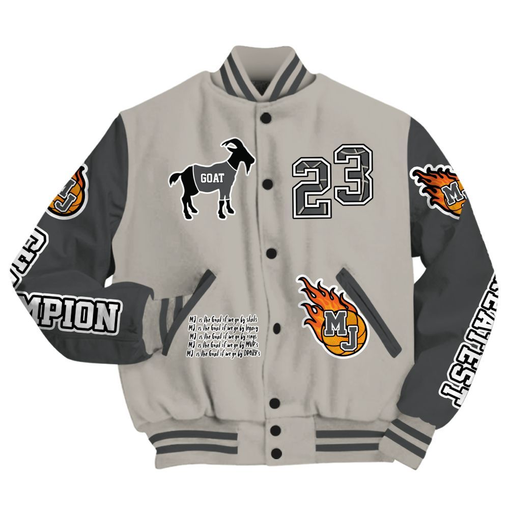 Varsity Jacket To Match Dunk Low Appears Oreo - 23 G.0.A.T Jump Up Basketball All Over Print