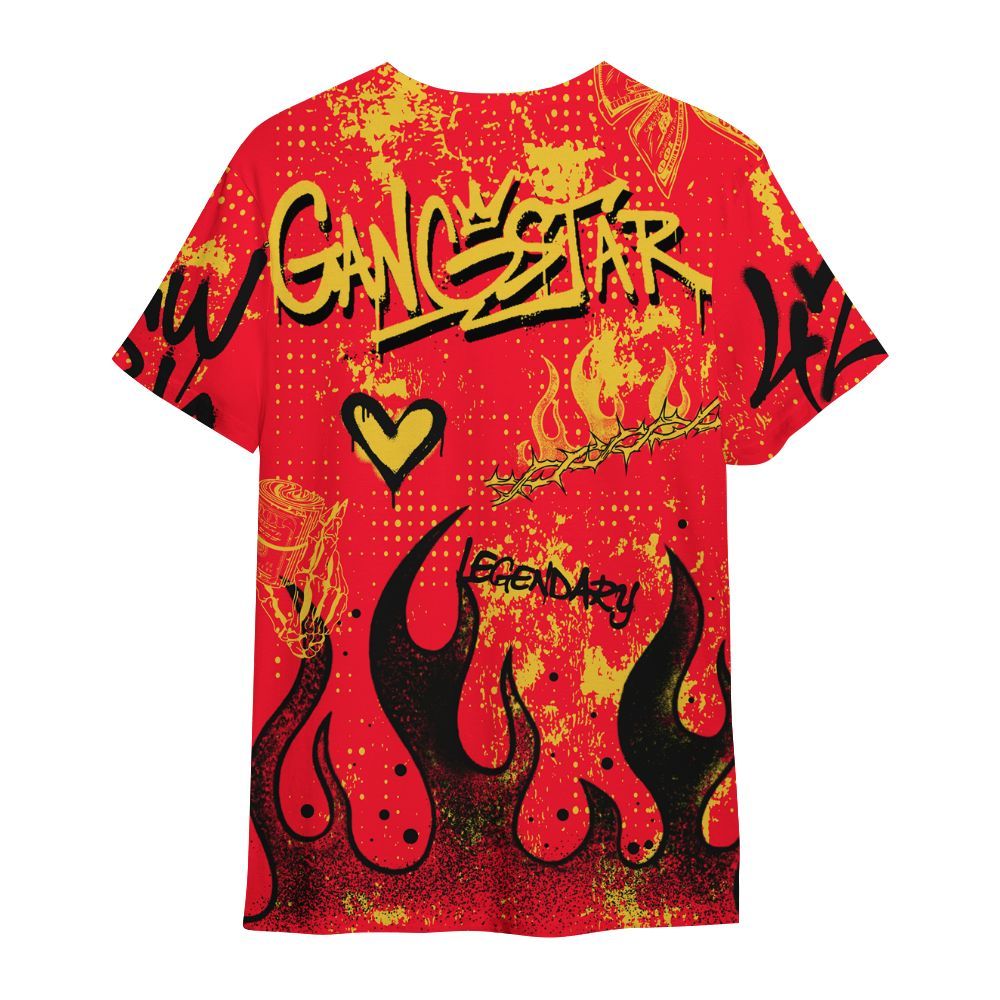 Shirt To Match KD 18 Air Bakin - Lucky Money Paid In Full Graffiti All Over Print