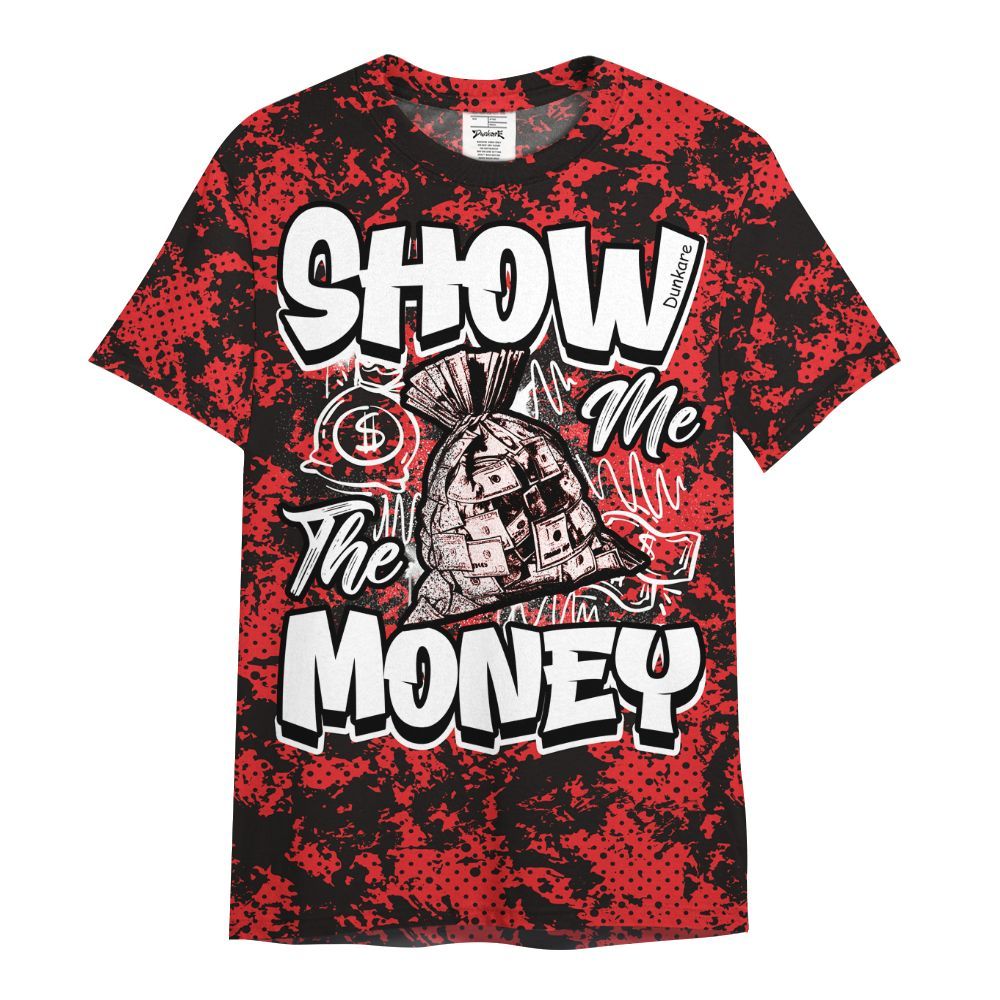 Shirt To Match Chile Red 9s - Show Me The Money Retro All Over Print