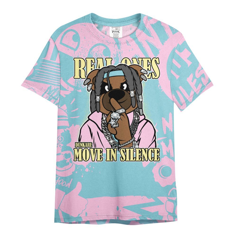 Shirt To Match SB Dunk Low Visty - Silent Achievers Bear Monogram Graffiti All Over Print