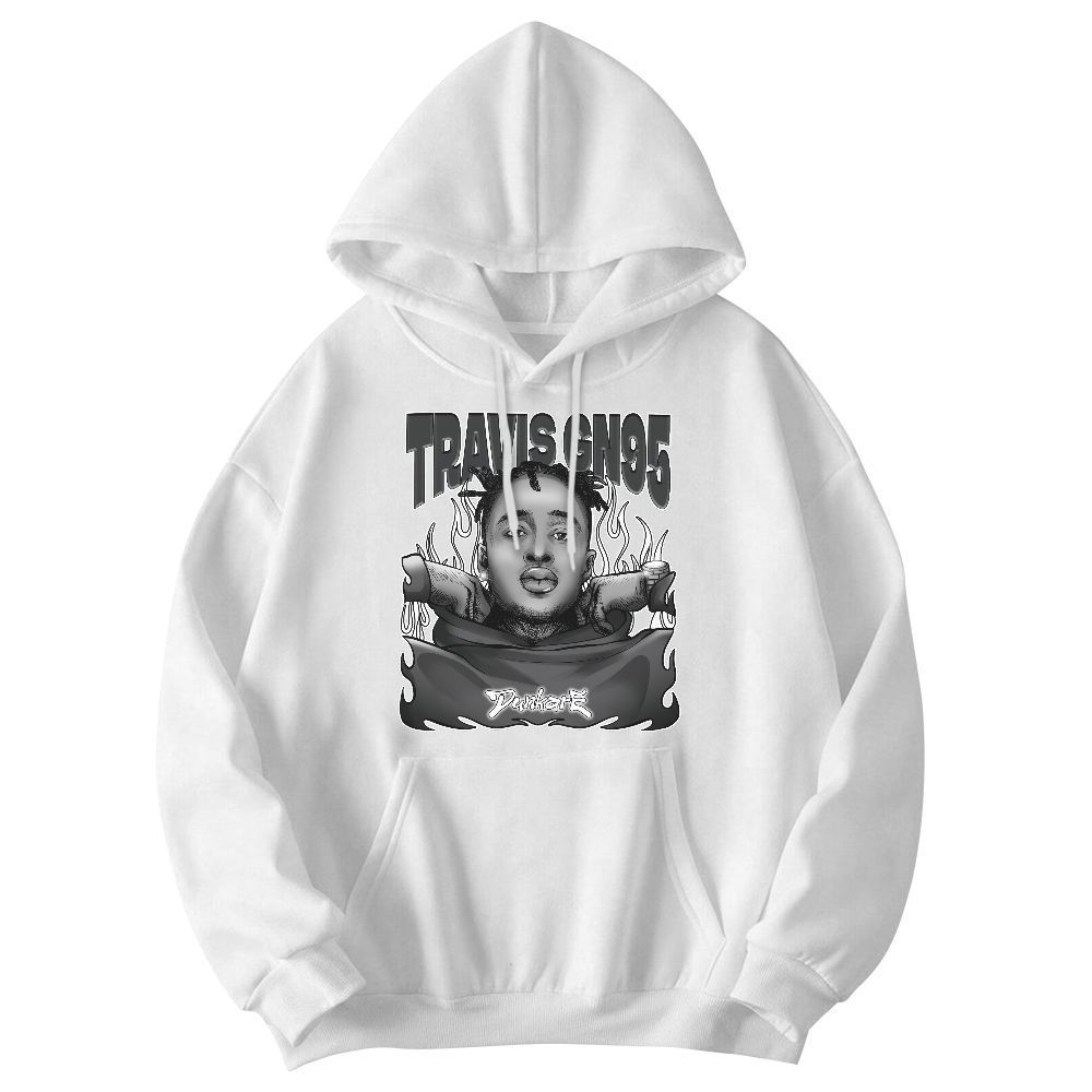 Sweatshirt To Match White Thunder 4s - Sweatshirt To Match X Travis_GN95 Graphic