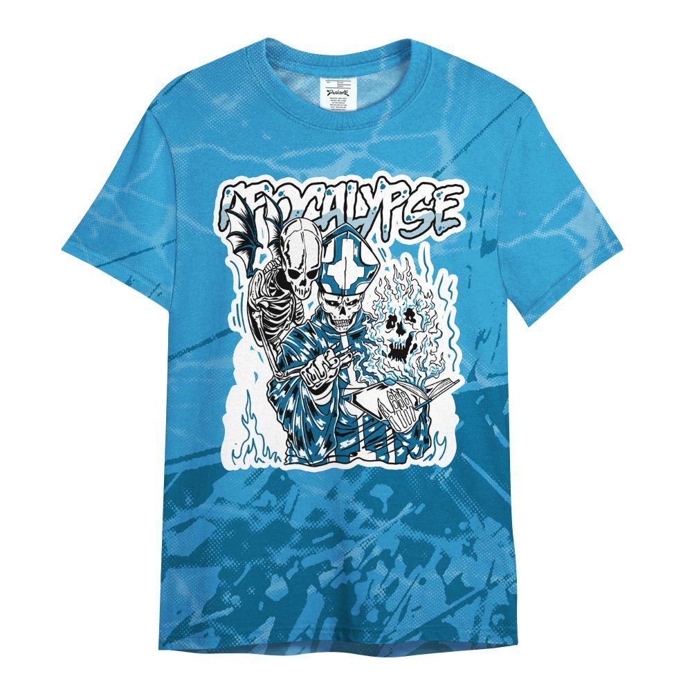 Shirt To Match Powder Blue 9s - Apocalypse Skeleton Profound All Over Print