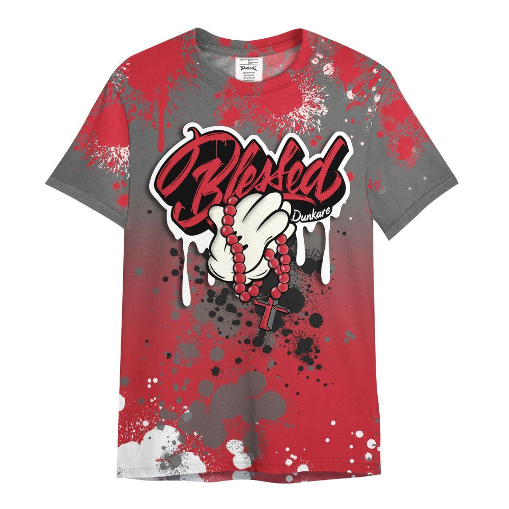 Shirt To Match Bunny 2025 8s - God Blessed Ink Drip All Over Print