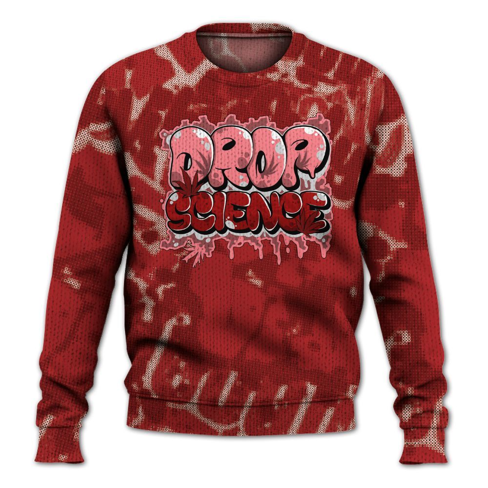 Knitted Sweater To Match Red Taxi 12s - Drop Science Street