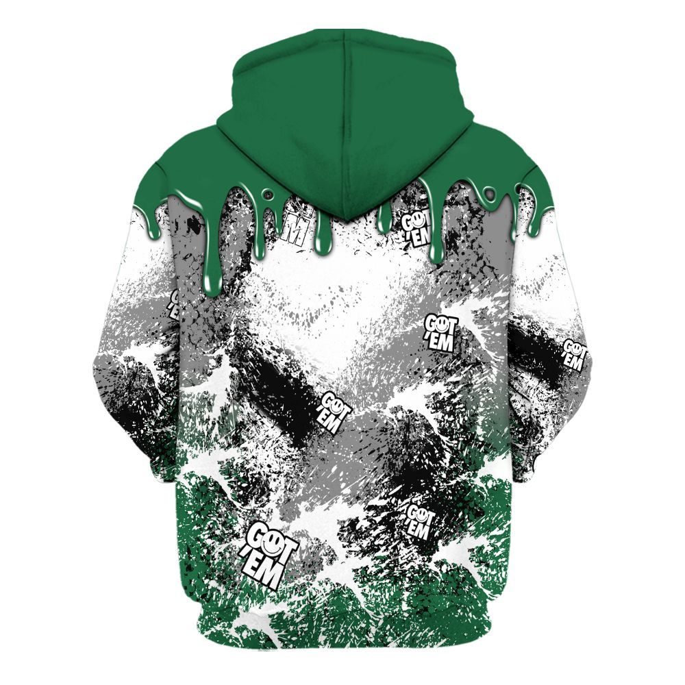 Hoodie To Match High Gorge Green 1s - Dripping 23 Drip All Over Print