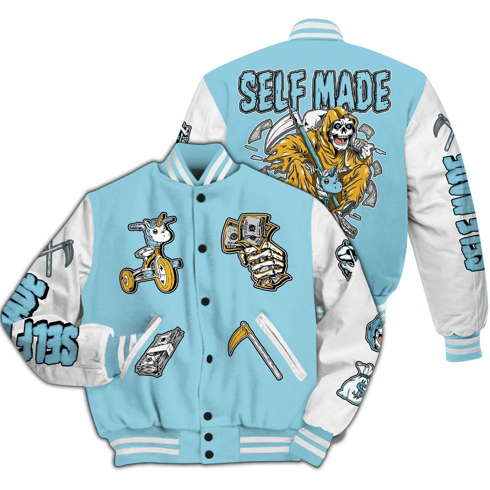 Varsity Jacket To Match Dunk High Homer Simpson - Self Make Skeleton All Over Print