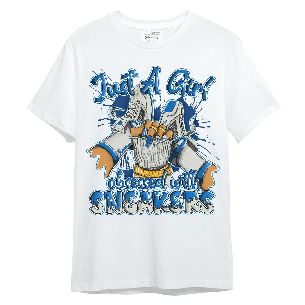 Shirt To Match Blueberry 12s - Just A Girl Sneakers Unisex Shirt