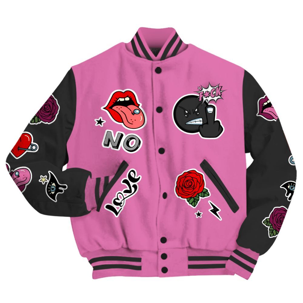 Varsity Jacket To Match Air Force 1 ParaNoise 3.0 - FK Around Find Out All Over Print