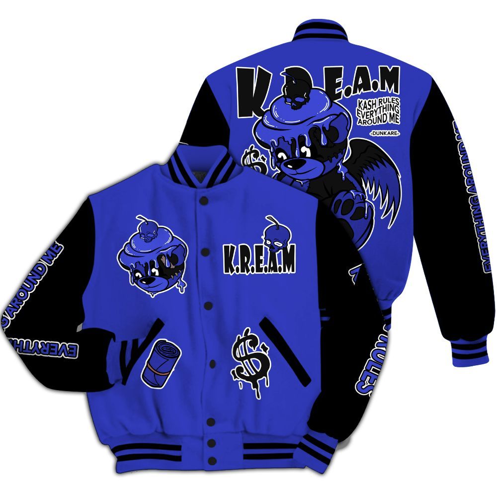 Varsity Jacket To Match Retro Black Concord 12s - Loot Bear All Over Print