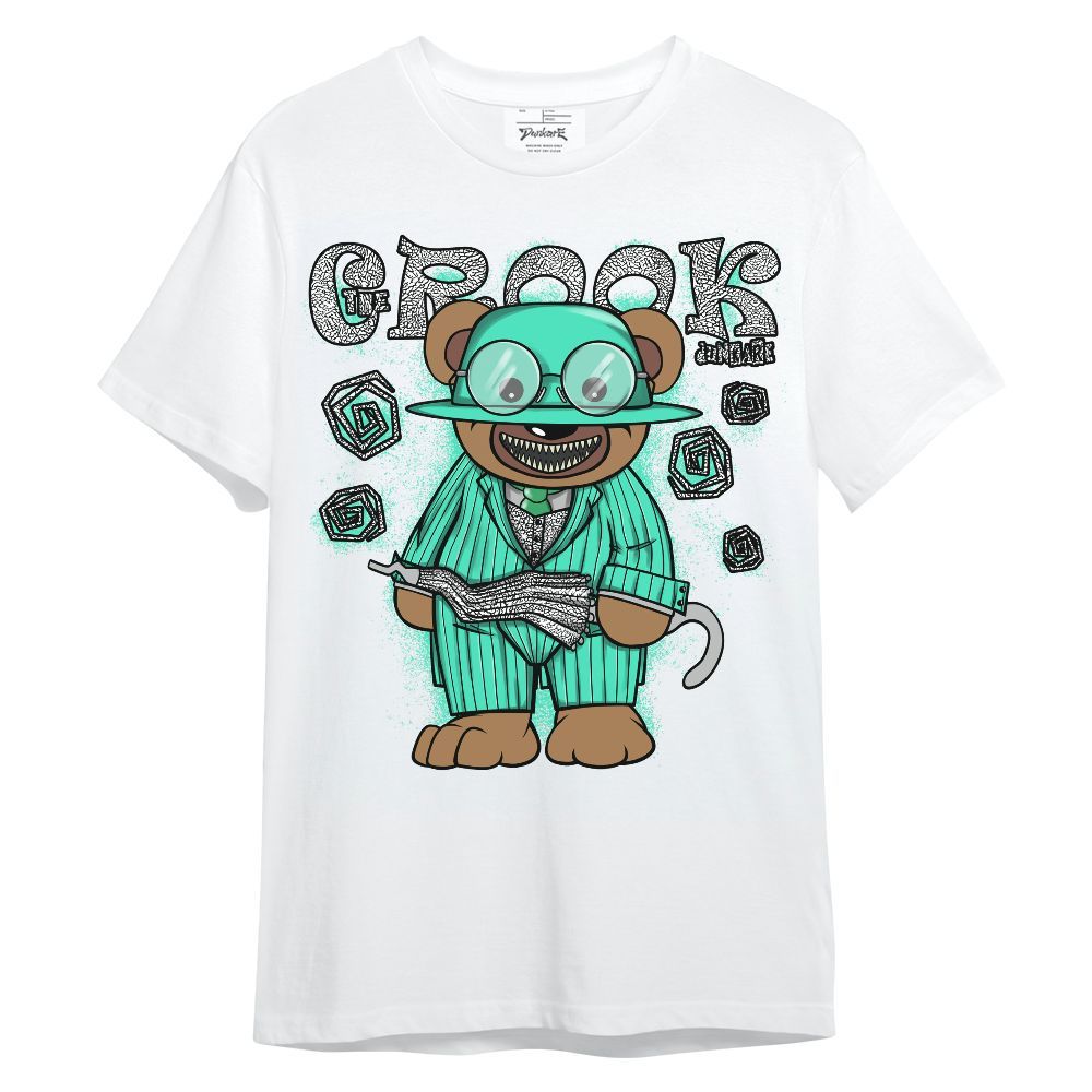 Shirt To Match Black Green Glow 3s - Swindler Bear Unisex Shirt