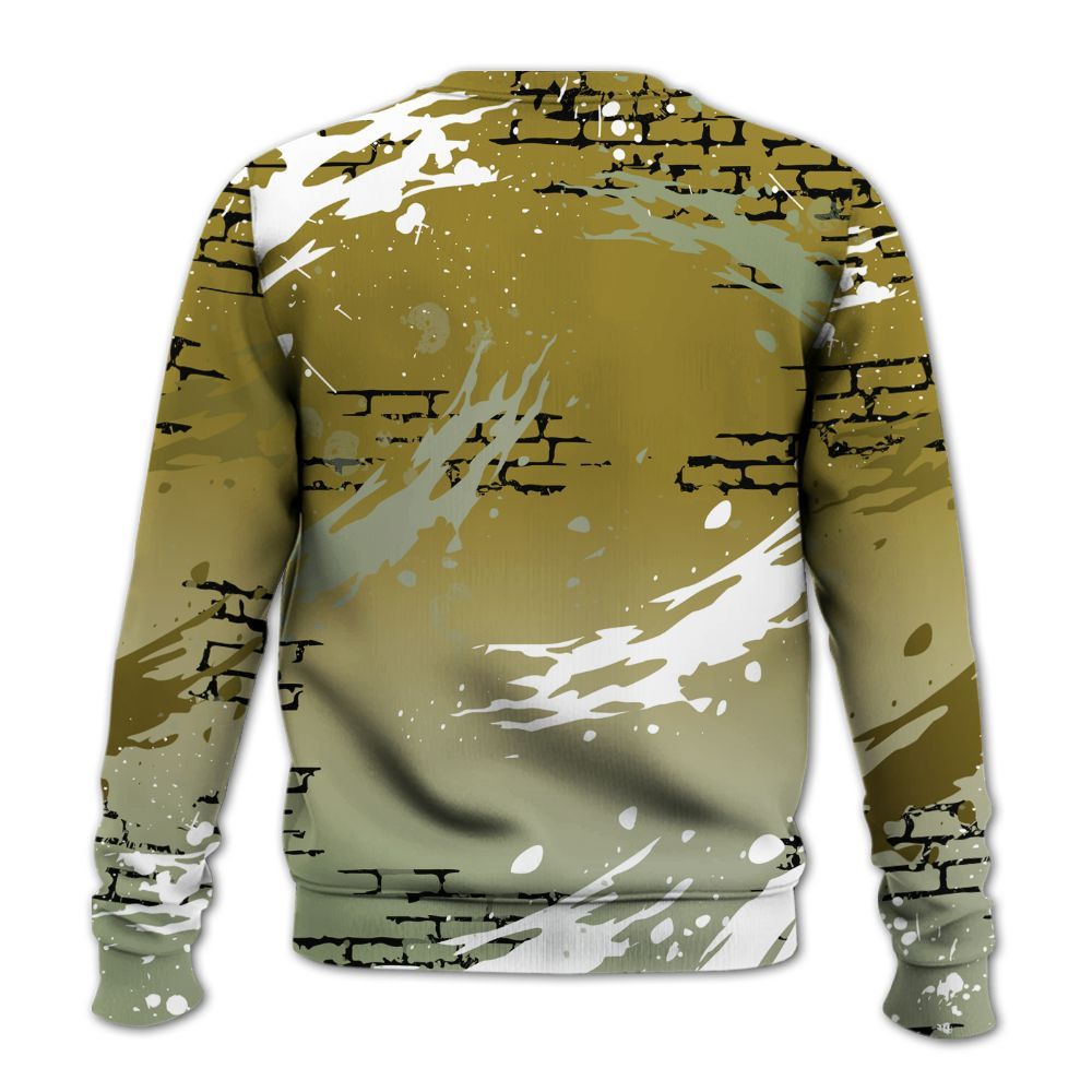 Sweatshirt To Match Air Flightposite Metallic Gold - Values Of Loyalty Drip All Over Print